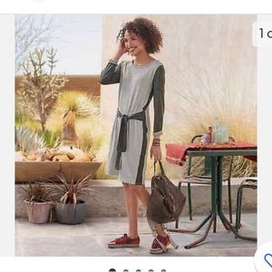 Sundance Colorblock Long Sleeve Sweater Dress L